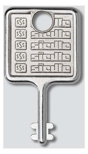 SIEDLE - MR 51x/524- .. Schlüssel Vario 511 f.Montagerahmen- Tuersprechanlagen-Zubehör Montagezubehoer - Silber
