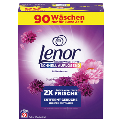 Lenor - Colorwaschmittel Pulver Blütentraum - 90 Waschladungen