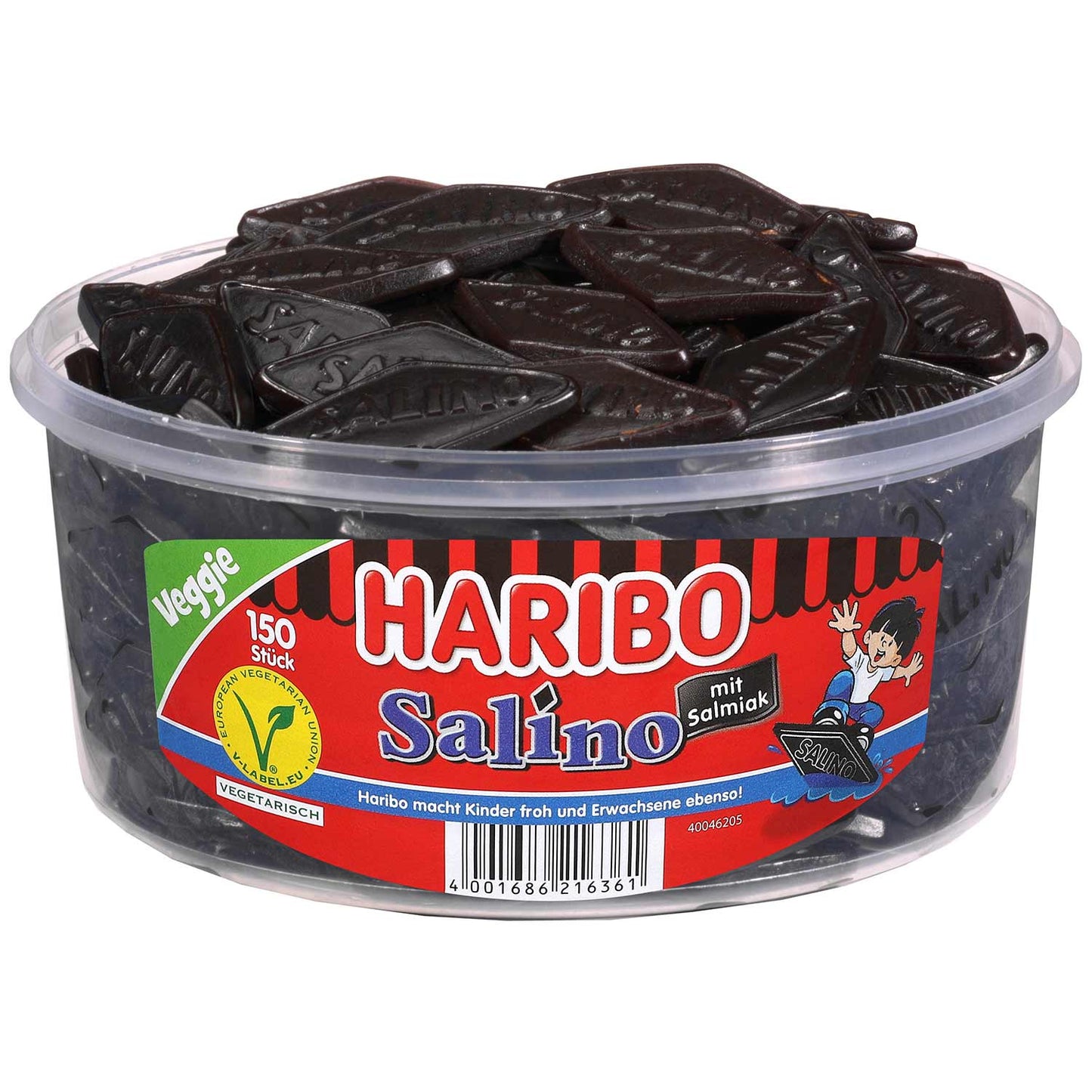 HARIBO - Salino Lakritz - Box mit 150 Stück - 1,2kg